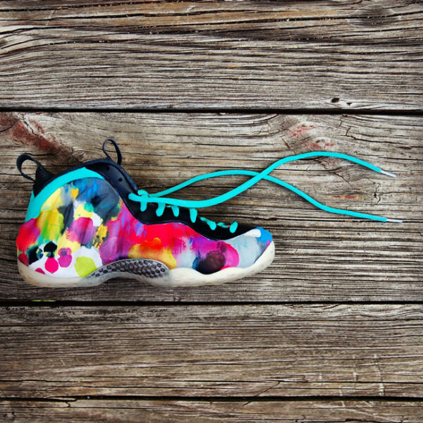 Custom "Colorful Asylum" Foamposite by GourmetKickz aka "Full Color Rorschach" - Image 7
