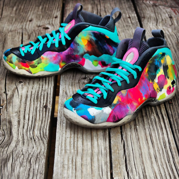 Custom "Colorful Asylum" Foamposite by GourmetKickz aka "Full Color Rorschach" - Image 3