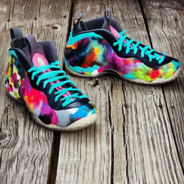 Custom "Colorful Asylum" Foamposite by GourmetKickz aka "Full Color Rorschach" - Image 4