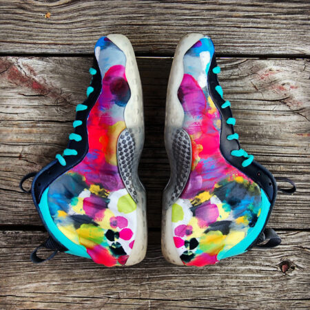Custom "Colorful Asylum" Foamposite by GourmetKickz aka "Full Color Rorschach"