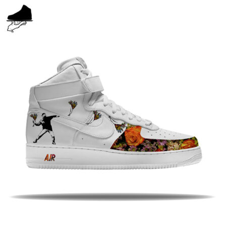 Custom Flower Bomb Nike AF1 High by GourmetKickz