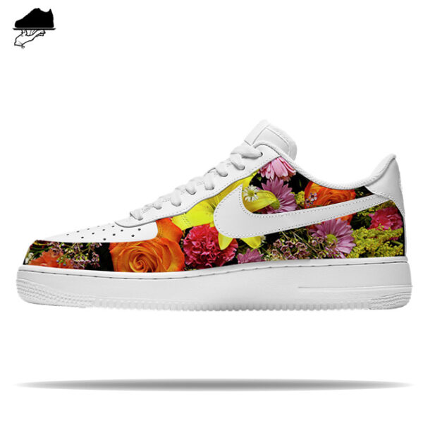 Custom Flower Bomb Nike AF1 Low by GourmetKickz - Image 5