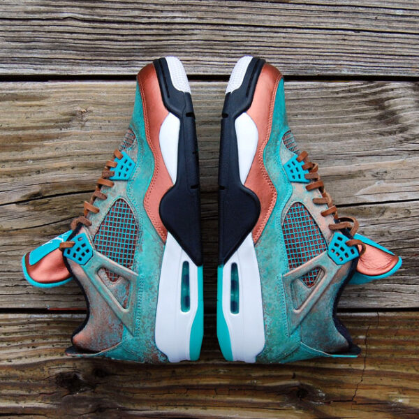 Custom "Patina" Jordan 4 by GourmetKickz - Image 2
