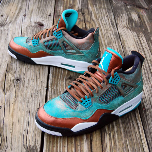 Custom "Patina" Jordan 4 by GourmetKickz - Image 3