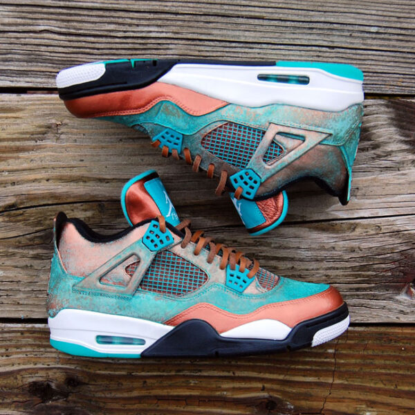 Custom "Patina" Jordan 4 by GourmetKickz - Image 6