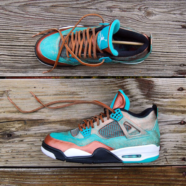Custom "Patina" Jordan 4 by GourmetKickz - Image 7