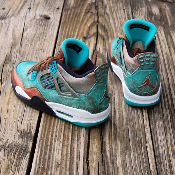 Custom "Patina" Jordan 4 by GourmetKickz - Image 8