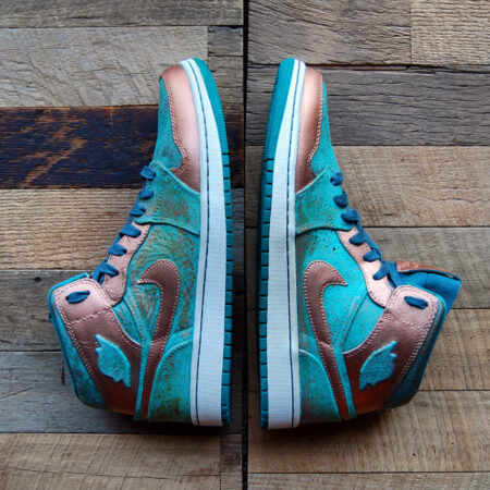 Custom Patina Pack AJ1 Mid by GourmetKickz