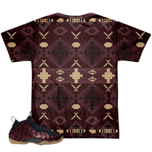 Shirt to Match Foamposite One Night Maroon Sneaker Colorway | Fall Beacons - Image 2