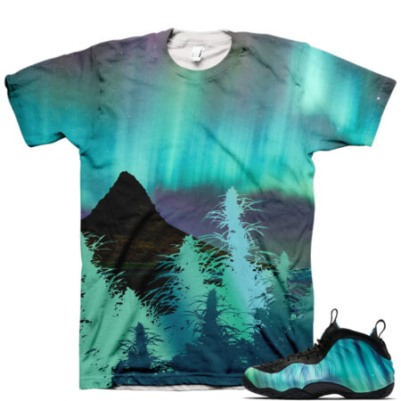 Shirt to Match Northern Lights Foamposite Sneaker Colorway | V13