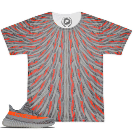 Shirt to Match Match Yeezy Boost 350 V2 Beluga Solar Red Sneaker Colorway | Cooked Shoose