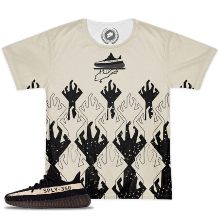 Shirt to Match Yeezy Boost 350 V2 Black / White Sneaker Colorway | V5