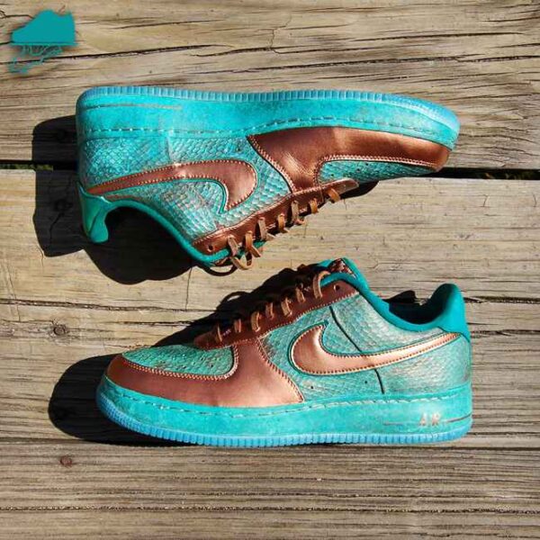 Custom Nike AF1 Low "Copper Dragon" by GourmetKickz - Image 6