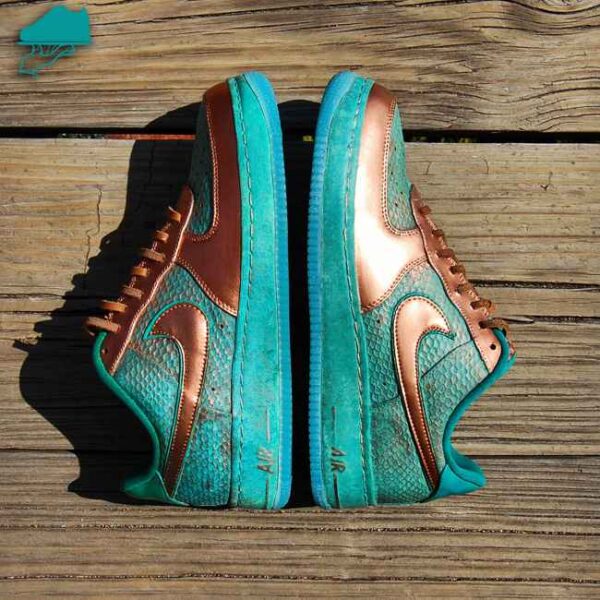 Custom Nike AF1 Low "Copper Dragon" by GourmetKickz - Image 5