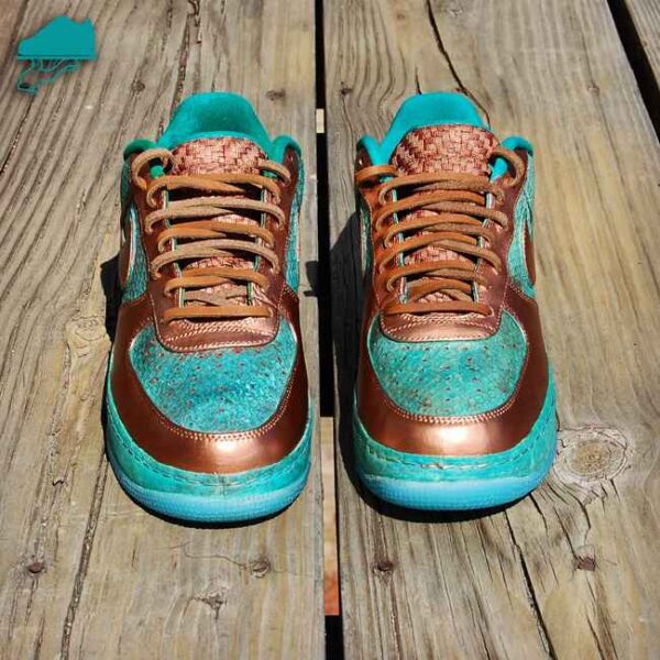 Custom Nike AF1 Low "Copper Dragon" by GourmetKickz - Image 4