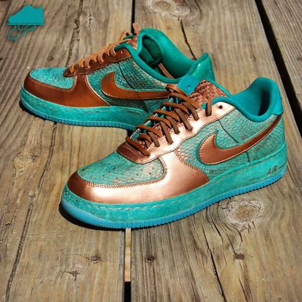 Custom Nike AF1 Low "Copper Dragon" by GourmetKickz - Image 3