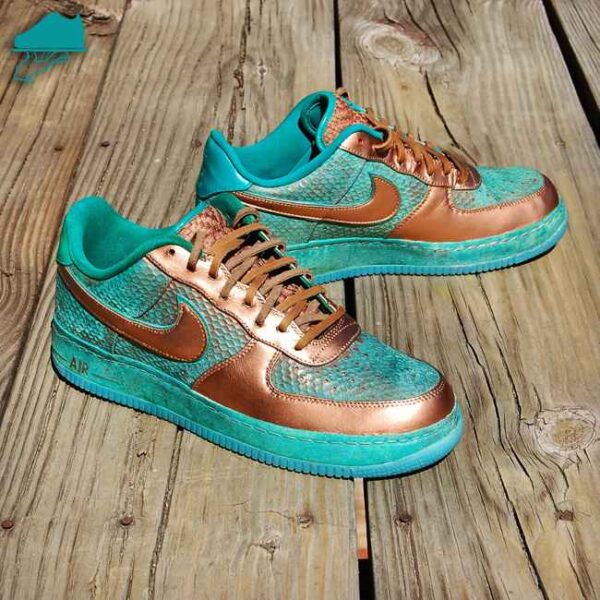 Custom Nike AF1 Low "Copper Dragon" by GourmetKickz - Image 2