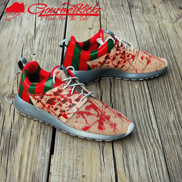 Custom Nike Roshe Run Premium "Freddy Krueger" by Chef - Image 4