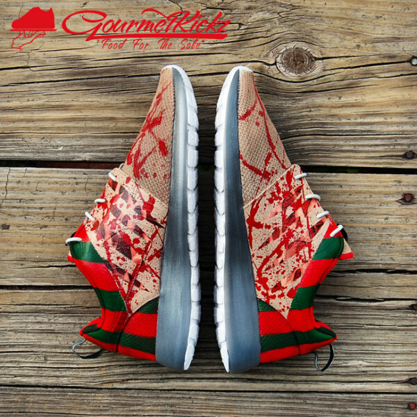 Custom Nike Roshe Run Premium "Freddy Krueger" by Chef - Image 7