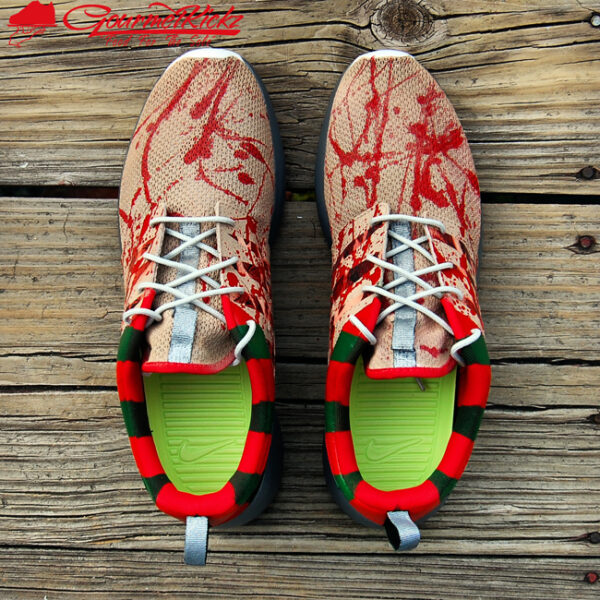 Custom Nike Roshe Run Premium "Freddy Krueger" by Chef - Image 2