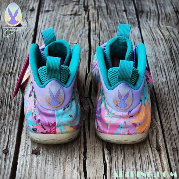 Custom "Kandy Kush" aka "Weedster Bunny" Easter 420 Foamposite - Image 4