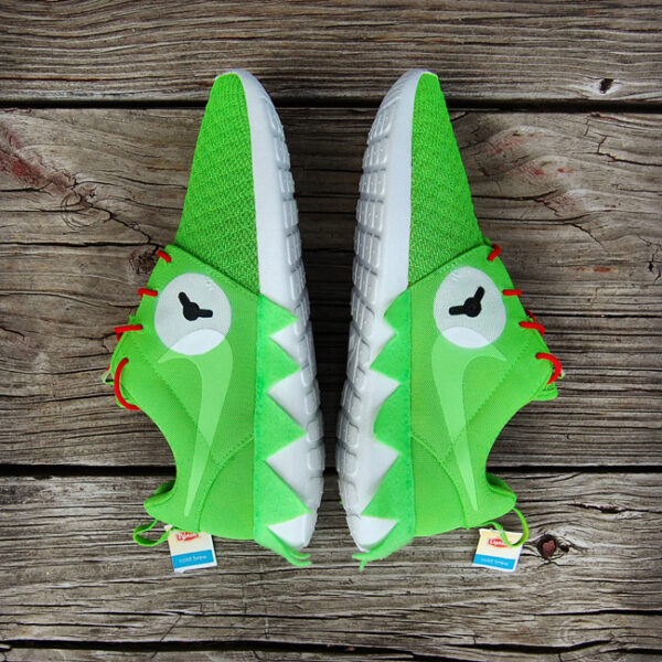 Custom "Kermit Meme" Roshe Run by GourmetKickz | Limited - Image 2