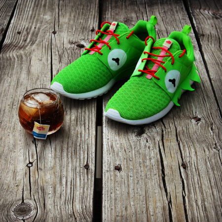 Custom "Kermit Meme" Roshe Run by GourmetKickz | Limited