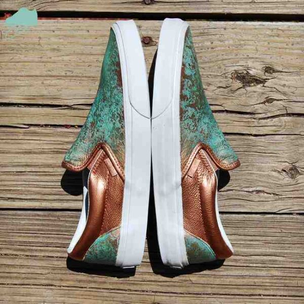 Custom Vans Slip-Ons Patina Premium Leather by GourmetKickz - Image 3