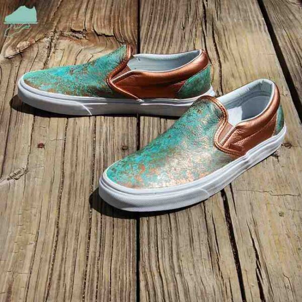Custom Vans Slip-Ons Patina Premium Leather by GourmetKickz - Image 4