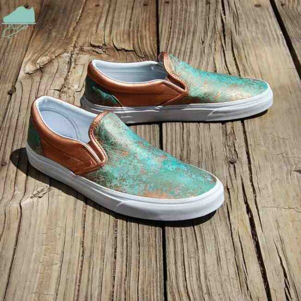 Custom Vans Slip-Ons Patina Premium Leather by GourmetKickz - Image 5