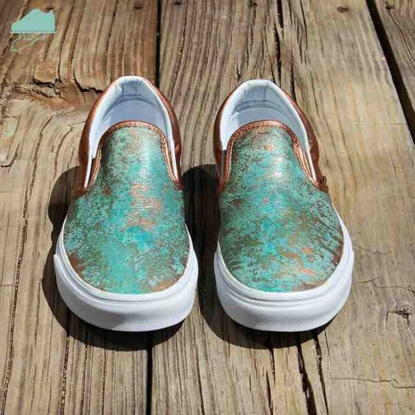 Custom Vans Slip-Ons Patina Premium Leather by GourmetKickz - Image 6