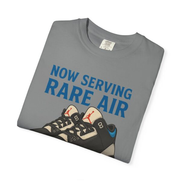 Now Serving Jordan 3 Rare Air T-Shirt, Sneaker Head Apparel, Unisex Graphic Tee in Grey by GourmetKickz - Image 3