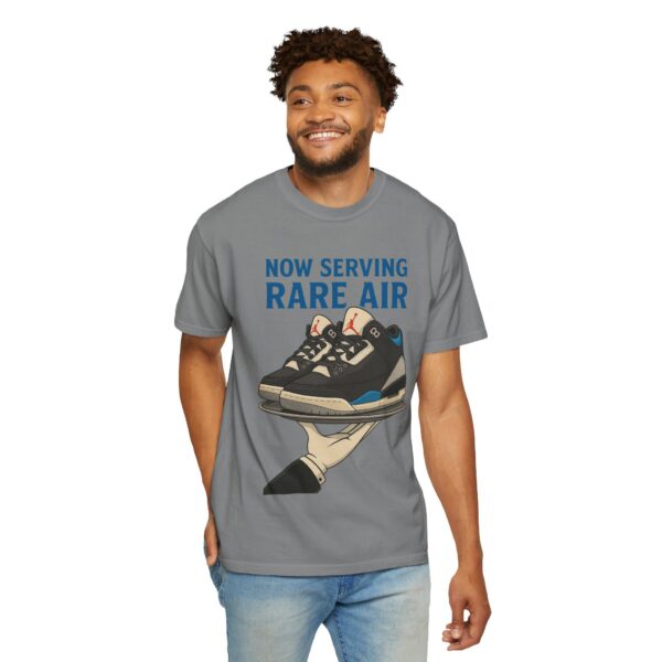 Now Serving Jordan 3 Rare Air T-Shirt, Sneaker Head Apparel, Unisex Graphic Tee in Grey by GourmetKickz - Image 4