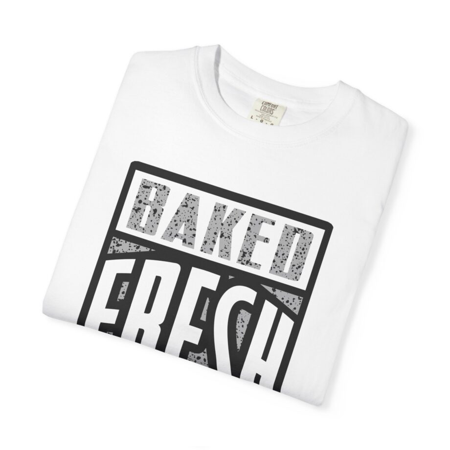 Shirt to Match Jordan 4 "White Cement" Baked Fresh Daily Graphic Tee in White