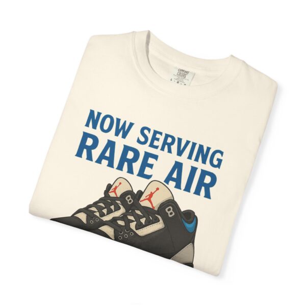 Now Serving Jordan 3 Rare Air T-Shirt, Sneaker Head Apparel, Unisex Graphic Tee in Ivory by GourmetKickz - Image 3