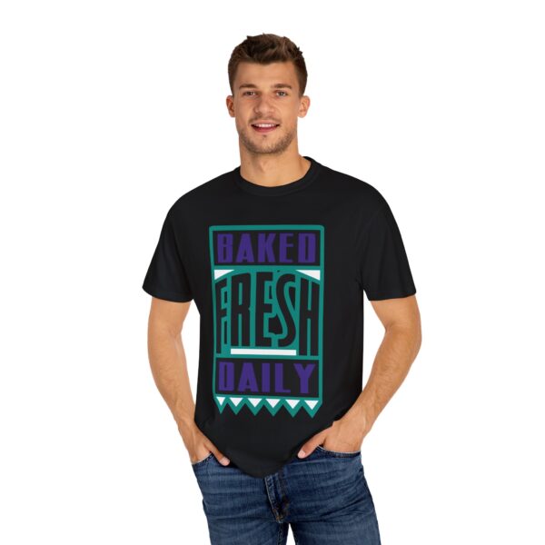 Shirt to Match Jordan 5 Grape 2025 Baked Fresh Daily in Black - Image 4