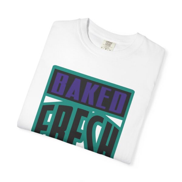 Shirt to Match Jordan 5 Grape 2025 Baked Fresh Daily in White - Image 3