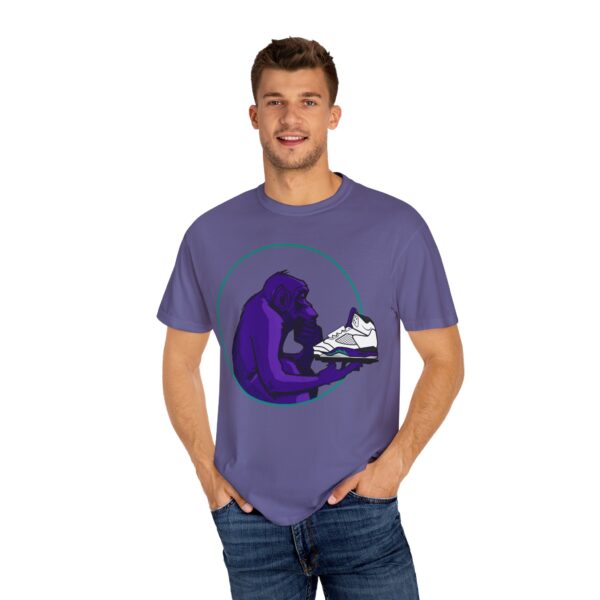 Shirt to Match Jordan 5 Grape 2025 Ape Ponders Grape in Grape - Image 4
