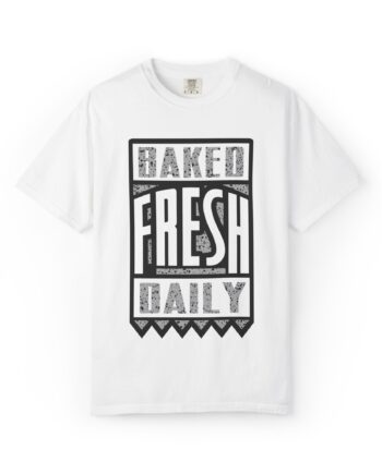 Shirt to Match Jordan 4 "White Cement" Baked Fresh Daily Graphic Tee in White