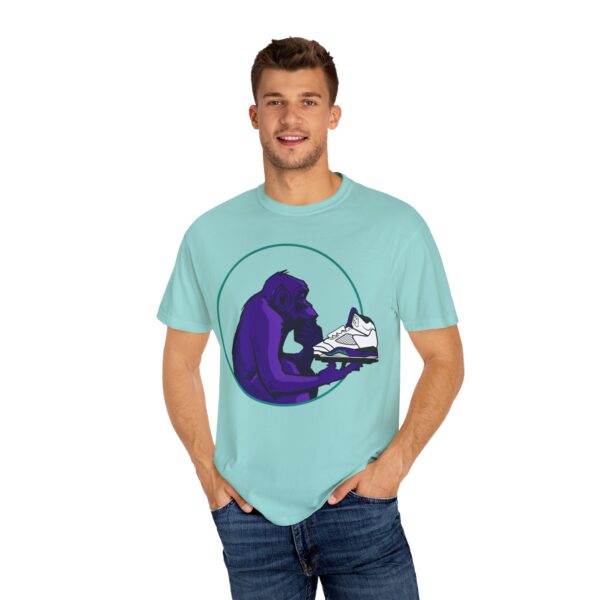 Shirt to Match Jordan 5 Grape 2025 Ape Ponders Grape in Mint - Image 4