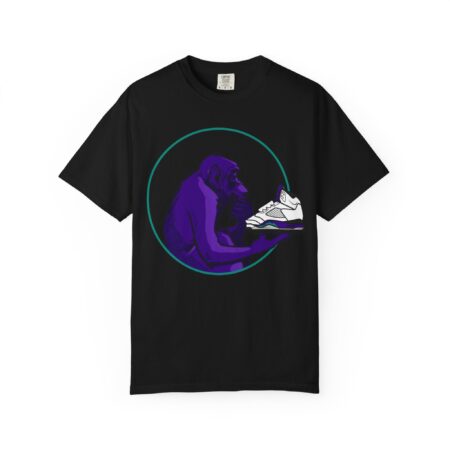 Shirt to Match Jordan 5 Grape 2025 Ape Ponders Grape in Black