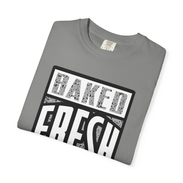 Shirt to Match Jordan 4 "White Cement" Baked Fresh Daily Graphic Tee in Grey - Image 3