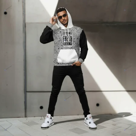 Hoodie to Match Jordan 4 White Cement V1
