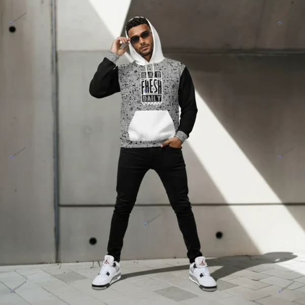 Hoodie to Match Jordan 4 White Cement V1