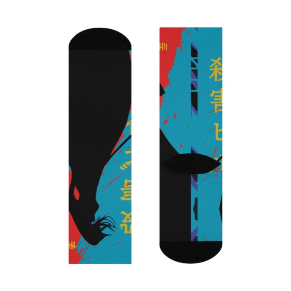 Socks to Match Jordan 8 Aquas Kill Bill - Image 3