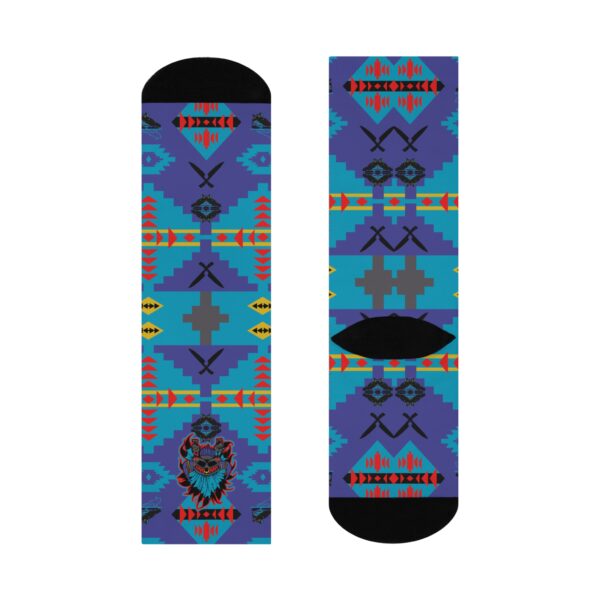 Socks to Match Jordan 8 Aquas Beacon Printed Sole CHiEF GourmetSockz - Image 5