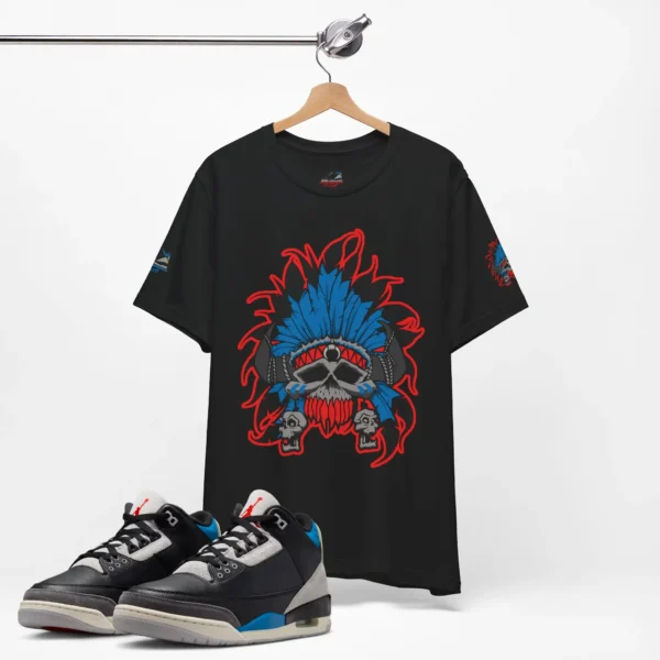 Shirt to Match Jordan 3 Rare Air Sole CHiEF Cotton Graphic in Black - Image 2