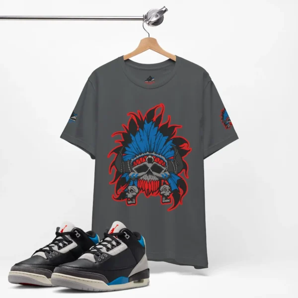 Shirt to Match Jordan 3 Rare Air Sole CHiEF Cotton Graphic in Dark Grey - Image 2