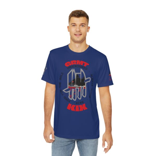 Shirt to Match Jordan 4 Rare Air GRMTKIX Still Kickin' Branded Slogan in Blue - Image 3