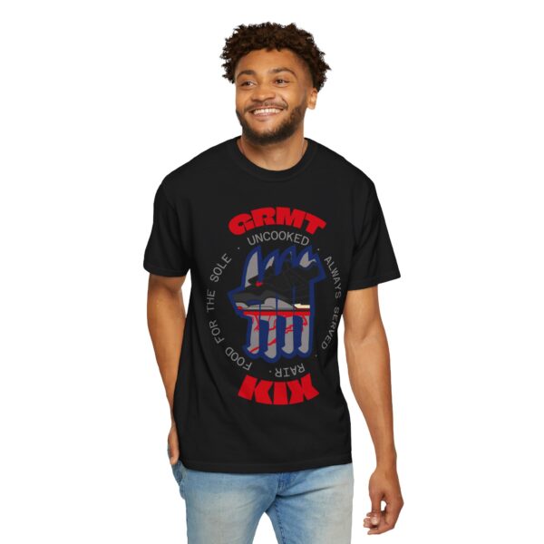 Shirt to Match Jordan 4 Rare Air GRMTKIX Still Kickin' Branded Slogan in Black Cotton - Image 4